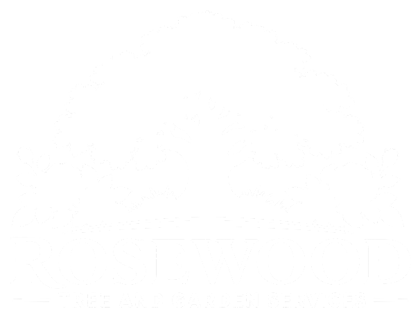 Rosewood Tree & Garden Services logo white